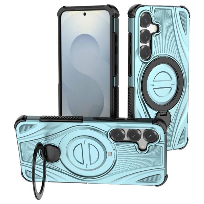 OEM - Mobilskal för Samsung Galaxy S26 Magnetiskt Kickstand TPU PC - Ljusblå