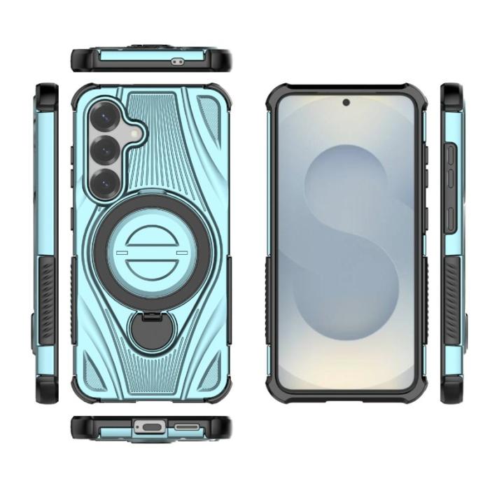 OEM - Mobilskal för Samsung Galaxy S26 Magnetiskt Kickstand TPU PC - Ljusblå