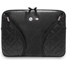 BMW - BMW Datorfodral 14" Carbon Pockets & Metal Logo - Svart