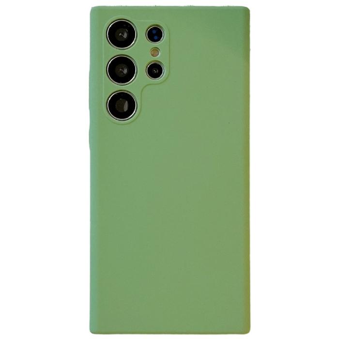 OEM - Mobilskal för Samsung Galaxy S26 Ultra Dropproof Liquid Silicone - Matchagrön