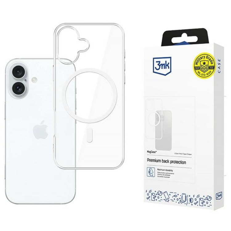 3MK iPhone 16 Plus Mobilskal Magsafe - Transparent | 2353 | AlltMobil