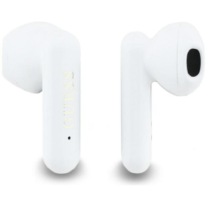 Guess - Guess TWS In-Ear Hörlurar Bluetooth 4G Metal Logo - Vit