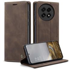 Caseme - CASEME 013 Case OnePlus 13 Pl&aring;nboksfodral Konstl&auml;der - Kaffe