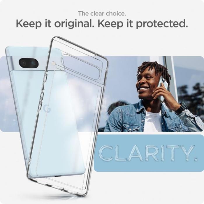 UTGATT - Spigen Google Pixel 7A Mobilskal Ultra Hybrid - Clear