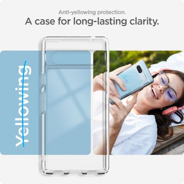UTGATT - Spigen Google Pixel 7A Mobilskal Ultra Hybrid - Clear