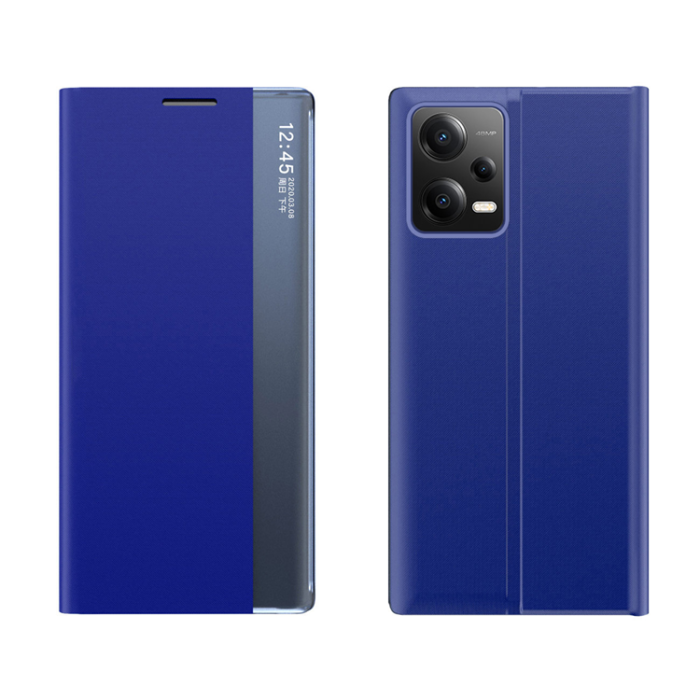 OEM - Xiaomi Redmi Note 12 5G/Poco X5 5G Mobilfodral New Sleep - Blå
