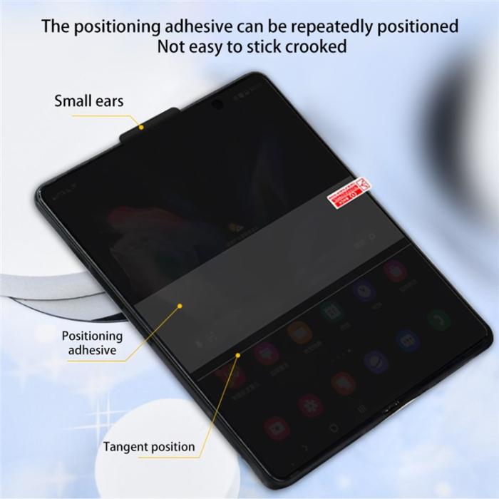 A-One Brand - Galaxy Z Fold 4 Privacy Skärmskydd TPU Anti-Spy