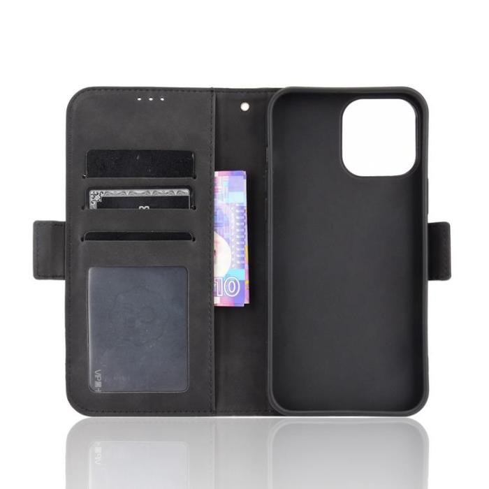 A-One Brand - iPhone 13 mini Plånboksfodral Magnetisk Läder - Svart