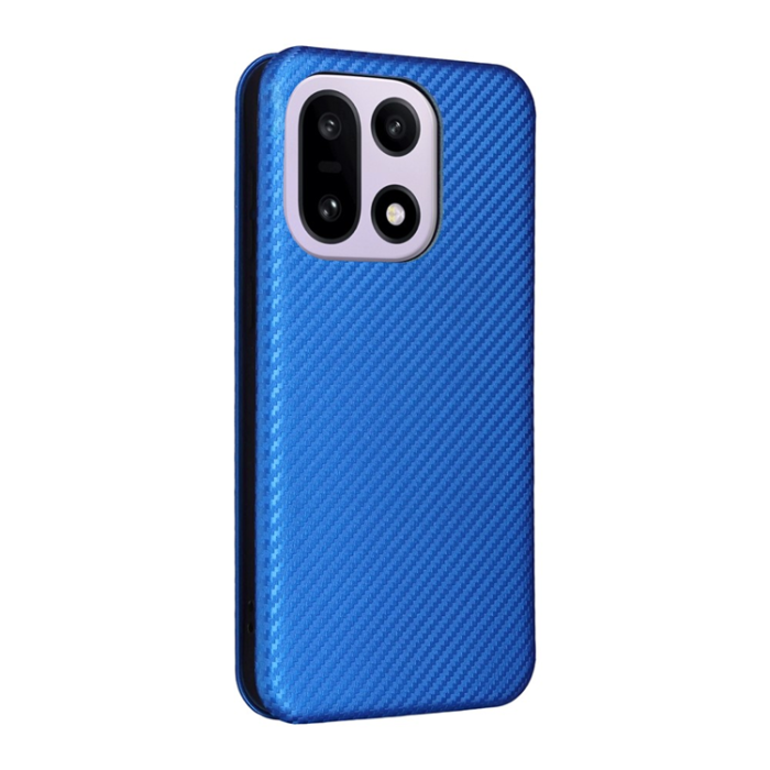 A-One Brand - OnePlus 15 Plånboksfodral Carbon Fiber Drop-Proof Konstläder - Blå