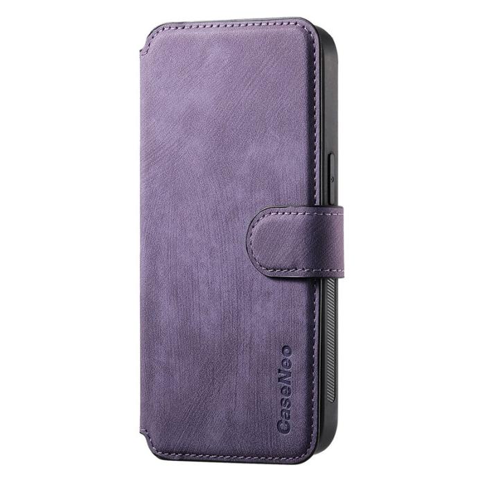 CASENEO - CASENEO iPhone 14 Plus Plånboksfodral Konstläder - Lila