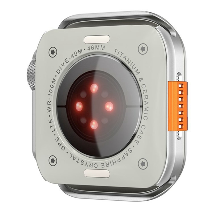 A-One Brand - Apple Watch 7/8/9 (45mm) Skal Metal - Silver