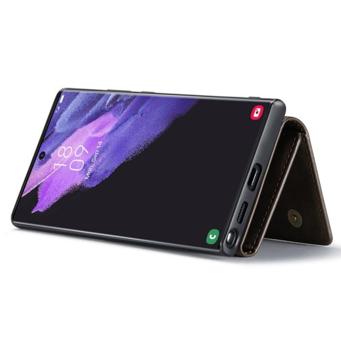 DG.MING - DG.MING Konstläder Plånboksfodral för Samsung Galaxy S24 Ultra - Brun
