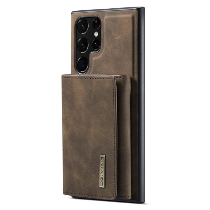 DG.MING - DG.MING Konstläder Plånboksfodral för Samsung Galaxy S24 Ultra - Brun