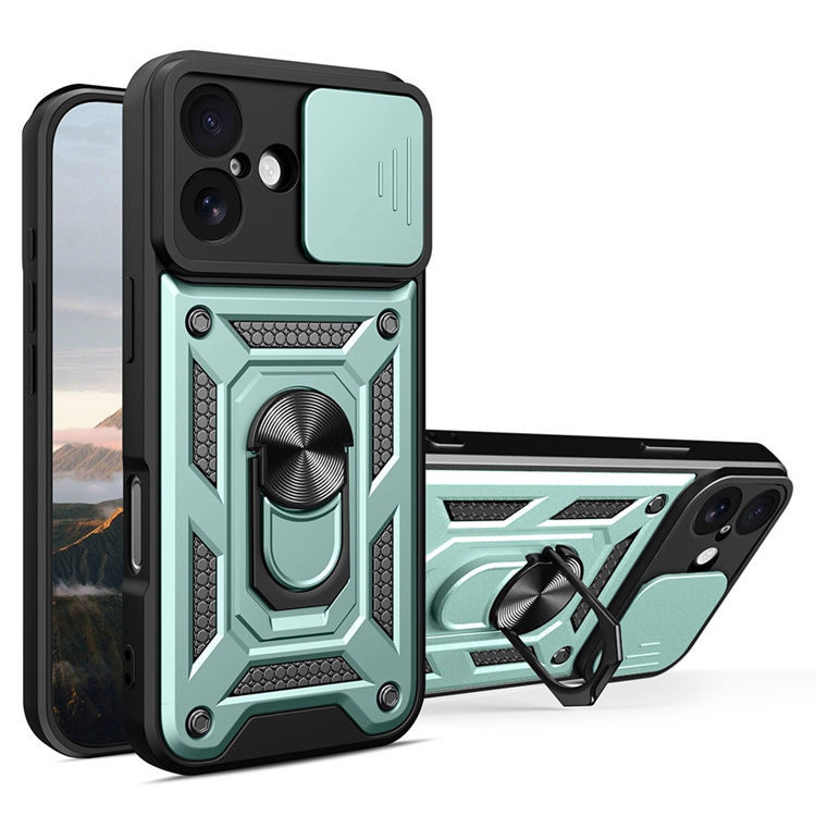 AMORUS iPhone 17 Mobilskal Med Kameralinsreglage - Grön | 2353 | AlltMobil