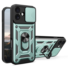 Amorus - AMORUS iPhone 17 Mobilskal Med Kameralinsreglage - Grön