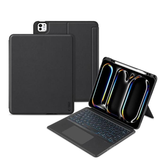 Tech-Protect - Tech-Protect iPad Pro 13 (2024) Fodral + Engelskt Tangentbord