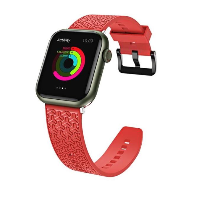 OEM - Apple Watch 2/3/4/5/6/7/SE (38/40/41mm) Armband - Röd