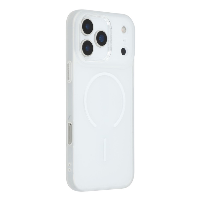 A-One Brand - iPhone 17 Pro Max Mobilskal MagSafe med Glitter Lins Frame - Clear