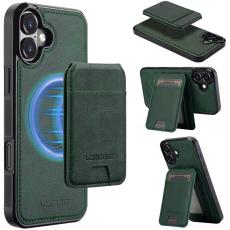LC.imeeke - LC.IMEEKE L3 iPhone 16 Plus Fodral KonstL&auml;der - Gr&ouml;n