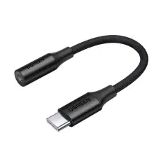 Ugreen - Ugreen USB-C Till Audio Adapter 10cm - Svart