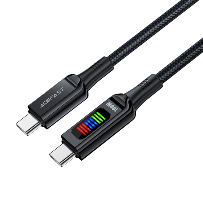Acefast - Acefast USB-C till USB-C kabel 1.2m 100W - Svart