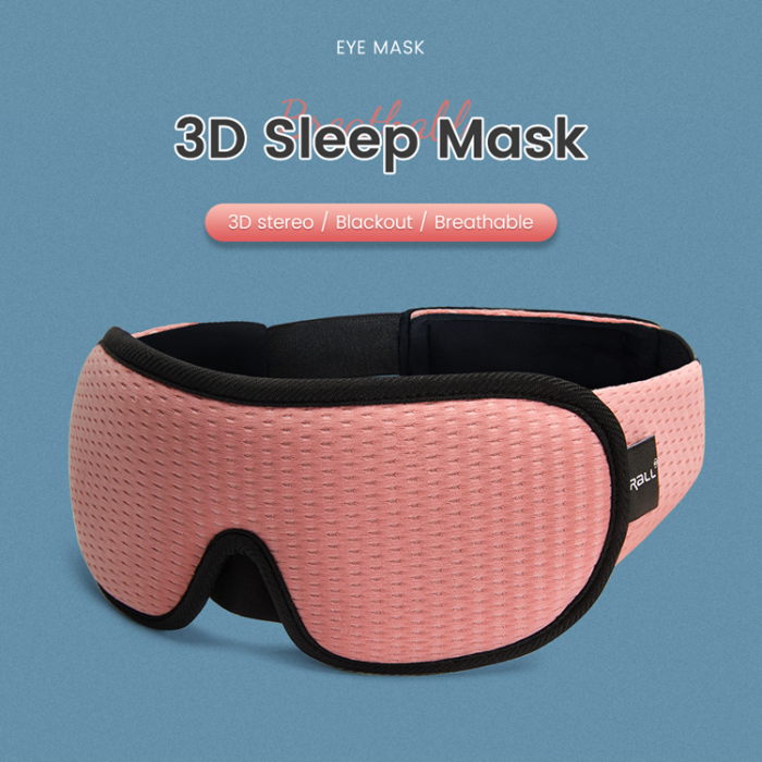 A-One Brand - Bekväm Sovmask/Ögonmask 3D Blocking Light - Svart