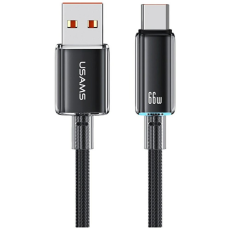 USAMS - Usams USB-A till USB-C Kabel 1.2m Cloud - Svart
