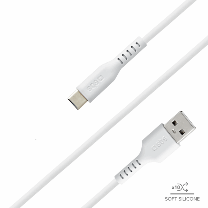 SBS - SBS USB-A - USB-C Kabel 1.5m - Vit