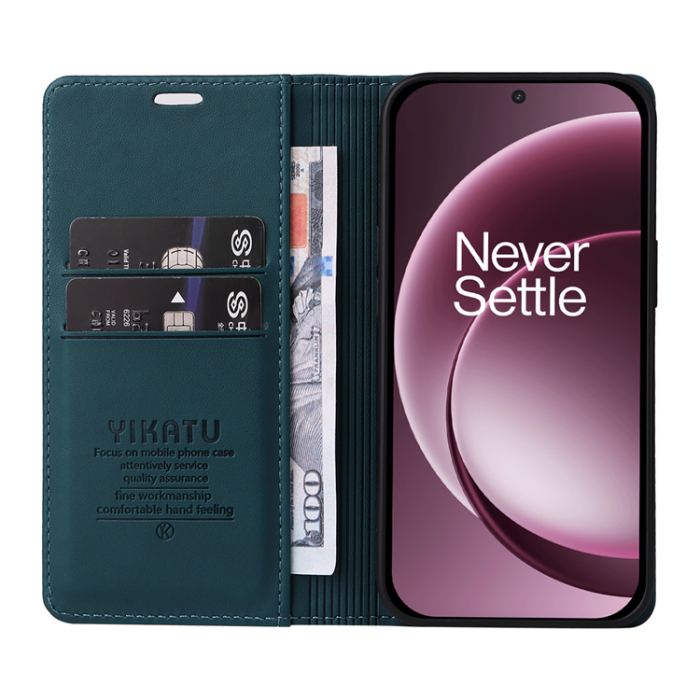 YIKATU - YIKATU OnePlus 15 5G Plånboksfodral Closure Konstläder