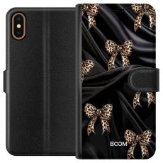 iSecrets - Pl&aring;nboksfodral till Apple iPhone XS med Leopard Bow
