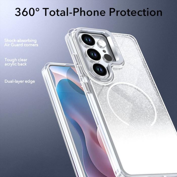 OEM - Samsung Galaxy S26 Ultra Skal Magnetiskt Gradient Glittrigt TPU - Vit