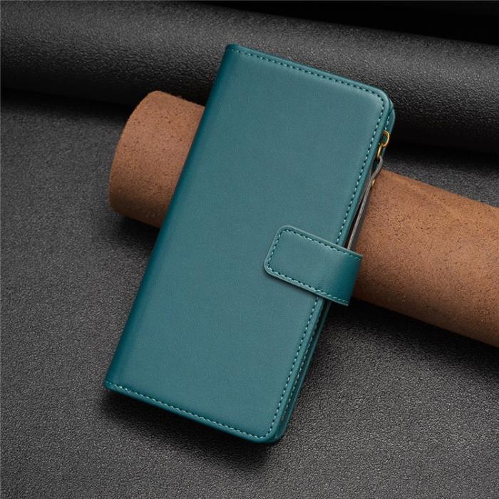 OEM - iPhone 15 Pro Max Plånboksfodral Zipper Flip - Grön