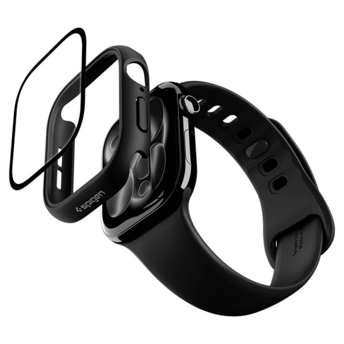 Spigen - Spigen Apple Watch 10/11 (46mm) Skal Skin Fit 360 - Svart