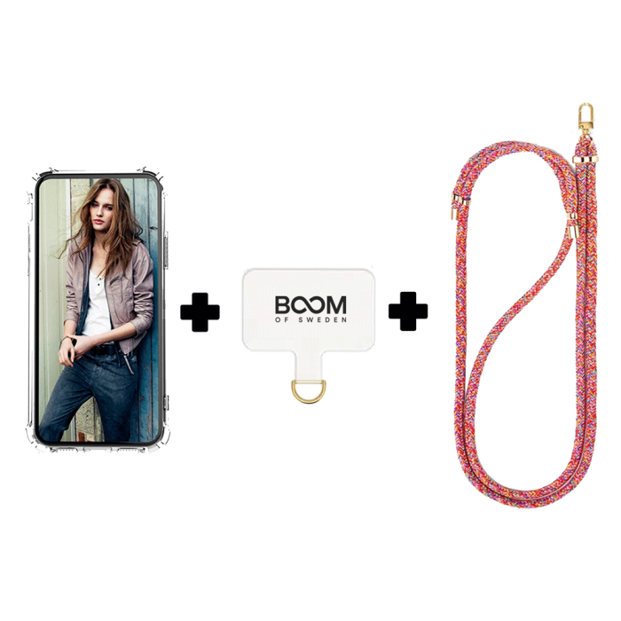 Boom of Sweden - Boom iPhone 14 Pro Max Skal med Halsband - RedMix