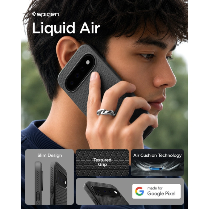 Spigen - Spigen Mobilskal För Google Pixel 11 Liquid Air - Matt Svart