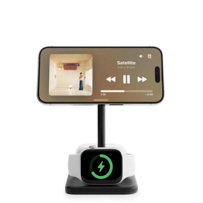 Twelve South - Twelve South 3-in-1 Trådlös Laddare Magsafe iPhone, Apple Watch, AirPods - Svart