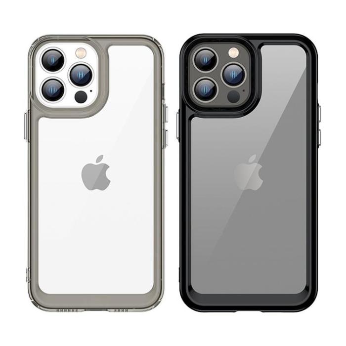 OEM - iPhone 12 Pro Max Skal Outer Space med en Gelram - Blå