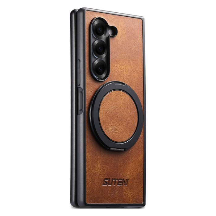 SUTENI - SUTENI Galaxy Z Fold 7 Mobilskal MagSafe G3 Waxy - Brun