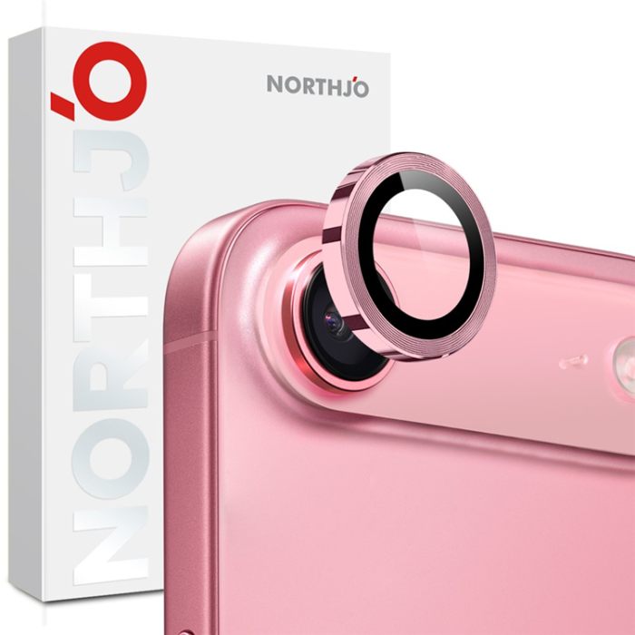 NORTHJO - Northjo iPhone 17 Air Härdat Glas Kameraskydd - Rosa
