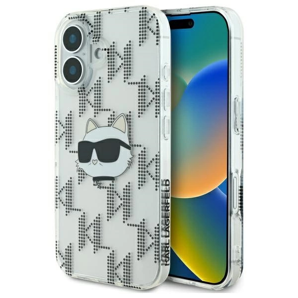 Karl Lagerfeld iPhone 16 Mobilskal IML Choupette Head Electroplated | 2353 | AlltMobil