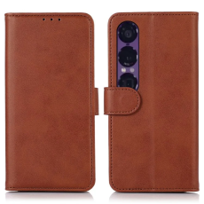 A-One Brand - Sony Xperia 1 VII Plånboksfodral Cowhide Texture Läder