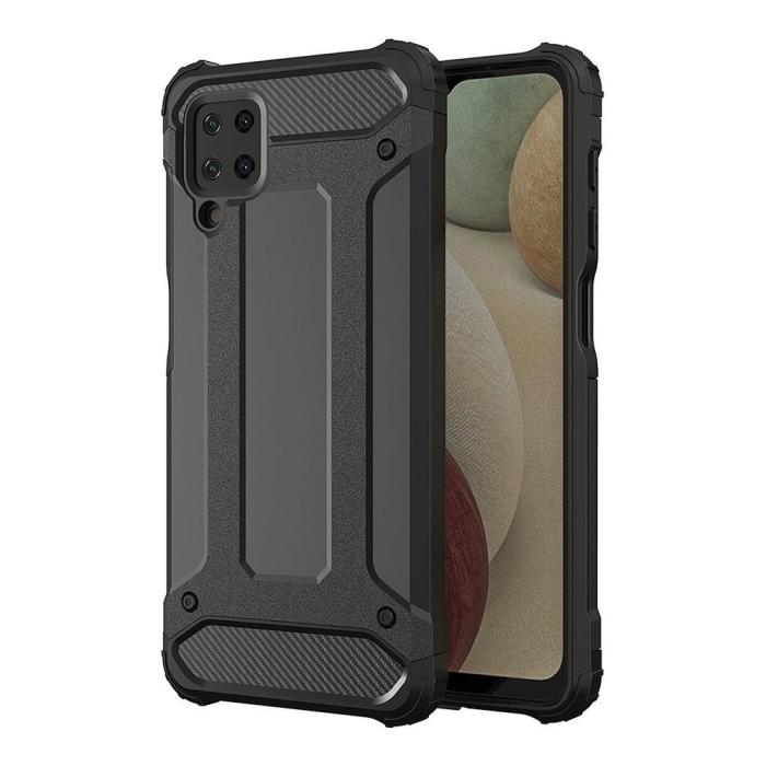 Forcell - Galaxy A12/M12 Skal Forcell Armor Hårdplast - Svart