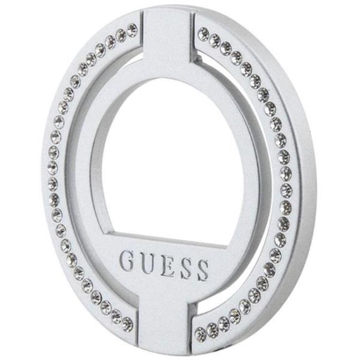 Guess - Guess Ringhållare Magsafe Rhinestone - Silver