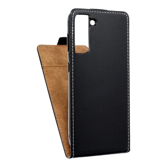 UTGATT1 - Samsung Galaxy S21 Fodral Slim Flexi Flip Konstläder - Svart