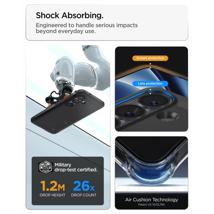 Spigen - Spigen Mobilskal För Galaxy S26 Plus MagSafe Tough Armor - Svart