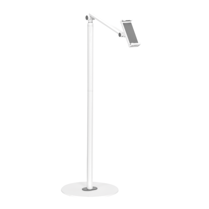UTGATT1 - Deltaco Golvstativ Med Adjustable Arm - Vit
