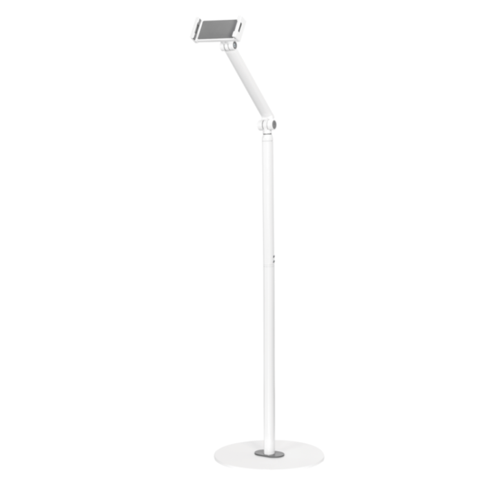 UTGATT1 - Deltaco Golvstativ Med Adjustable Arm - Vit