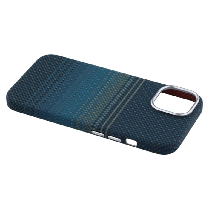 A-One Brand - iPhone 15 Mobilskal Magsafe Aramid Fiber - Blå