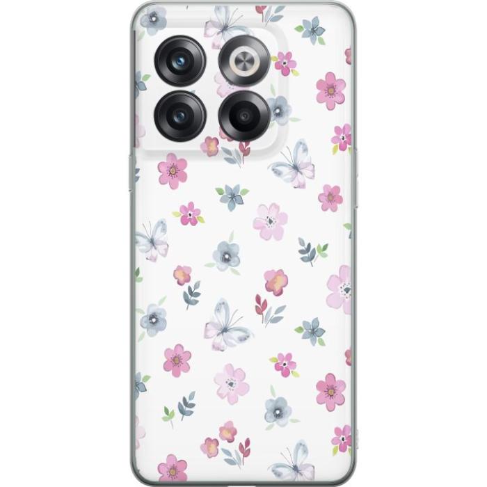iSecrets - Mobilskal till OnePlus 10T med Blommor och fjärillar