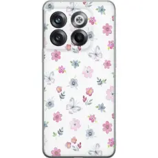 iSecrets - Mobilskal till OnePlus 10T med Blommor och fjärillar